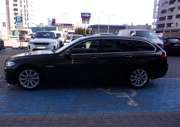 BMW Seria 5 cena 49550 przebieg: 224000, rok produkcji 2014 z Warszawa małe 301